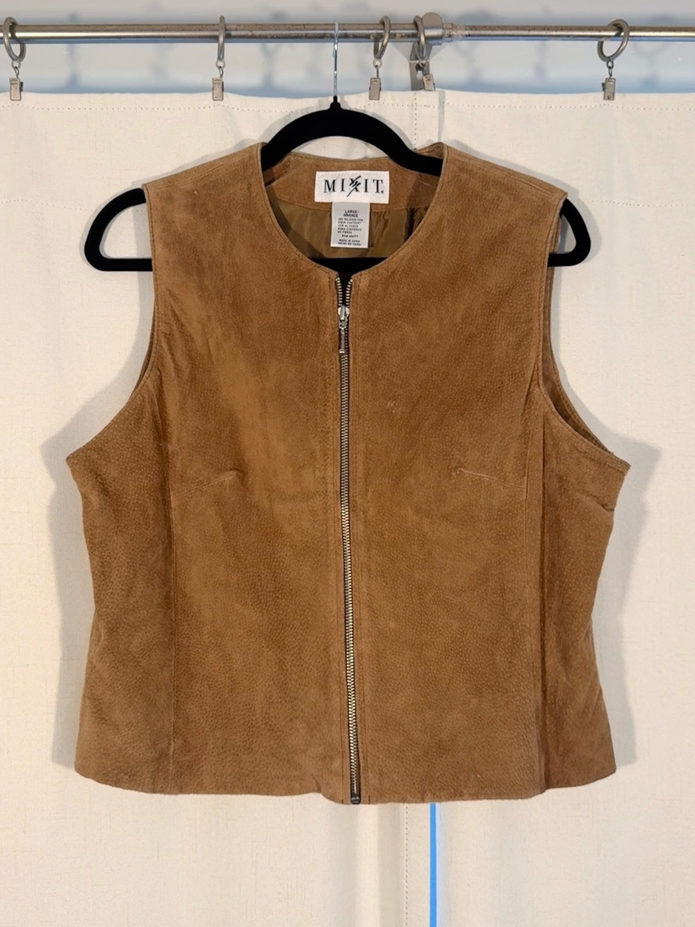 Vintage Mixit Tan Suede Vest